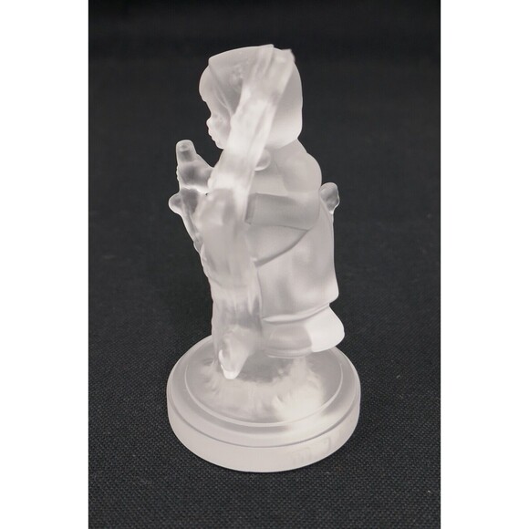 Goebel MJ Hummel Apple Tree Girl Frosted Glass Figurine - Picture 6 of 11